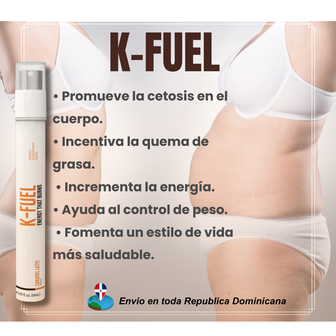 K- FUEL 🔥 Spray quema grasa: Activa la cetosis y transforma tu cuerpo